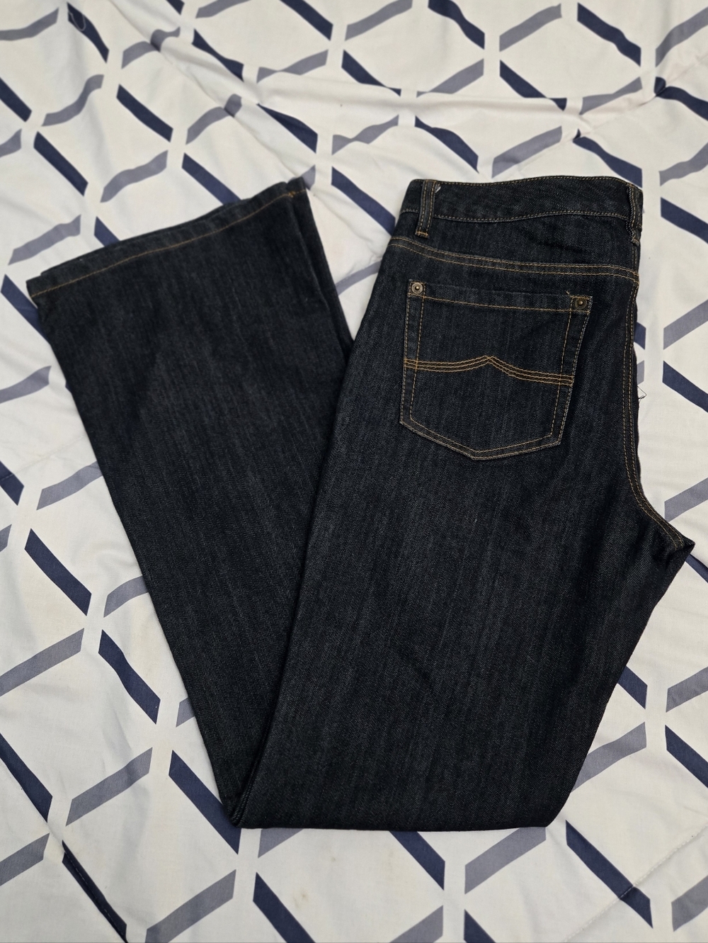 Michael Kors Dark Wash Boot Cut  Jeans - Dark Blue